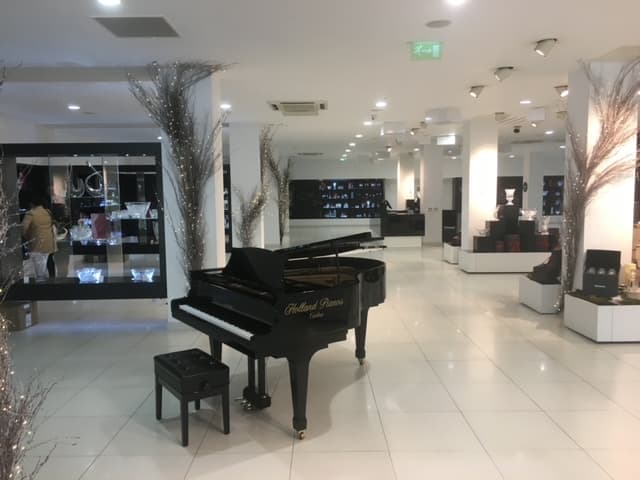 Grand piano in Holland Pianos showroom